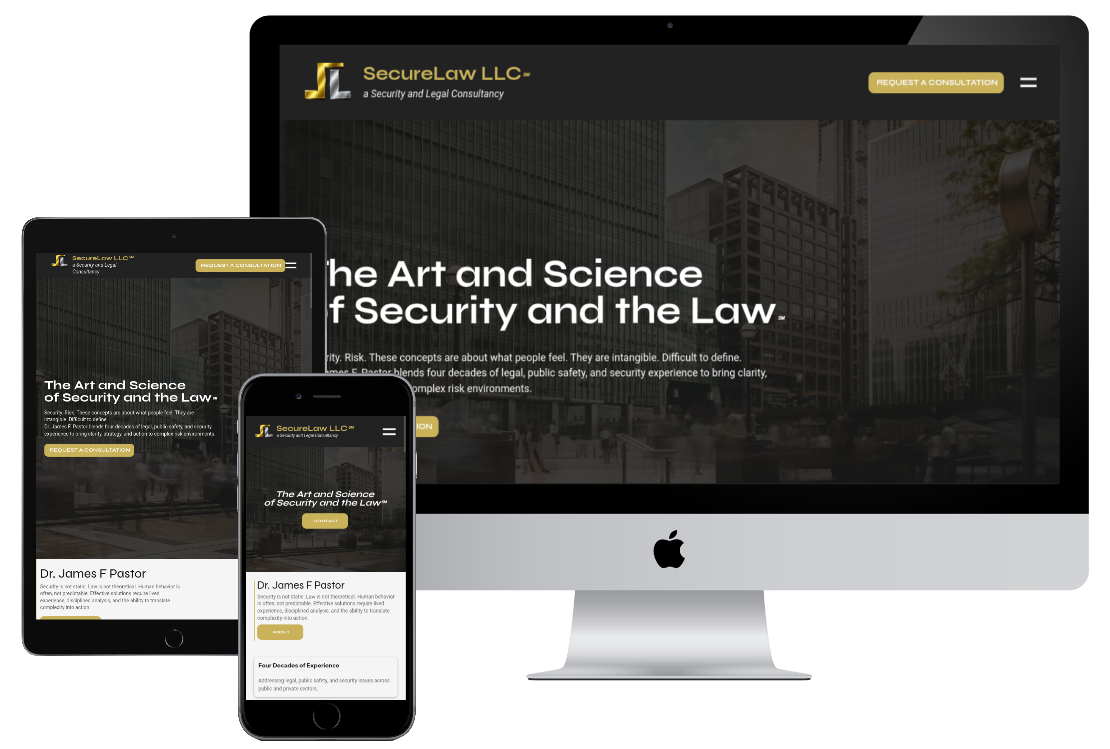 Website mockup for securelawllc.com
